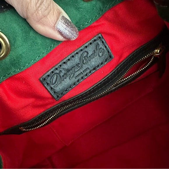 Authentic Dooney & Bourke Leather Drawstring Bag - Picture 7 of 15